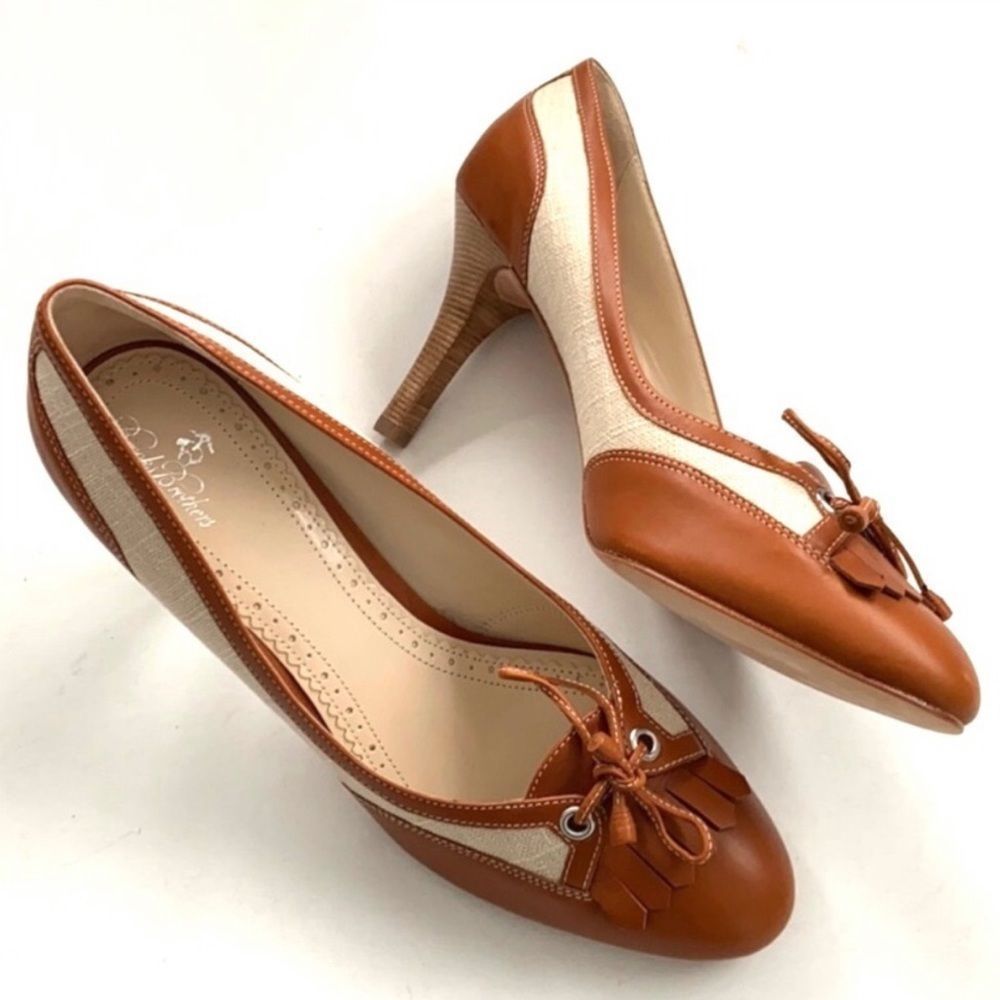 NWOT Brooks Brothers leather heels